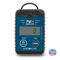 AV8 Inspector AV8-CO-01 Carbon Monoxide Monitor for Aviation
