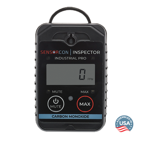 Sensorcon CO Inspector Industrial Pro front view - Assembled in the USA